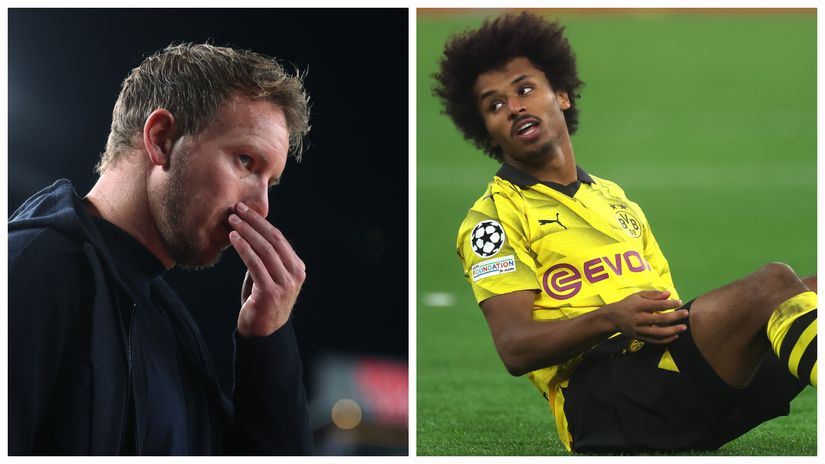 Nagelsmann and Adeyemi (©Getty images sport)