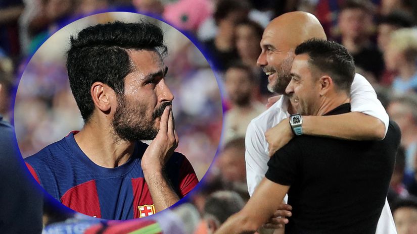 Gundogan compares the two Catalans (©AFP)