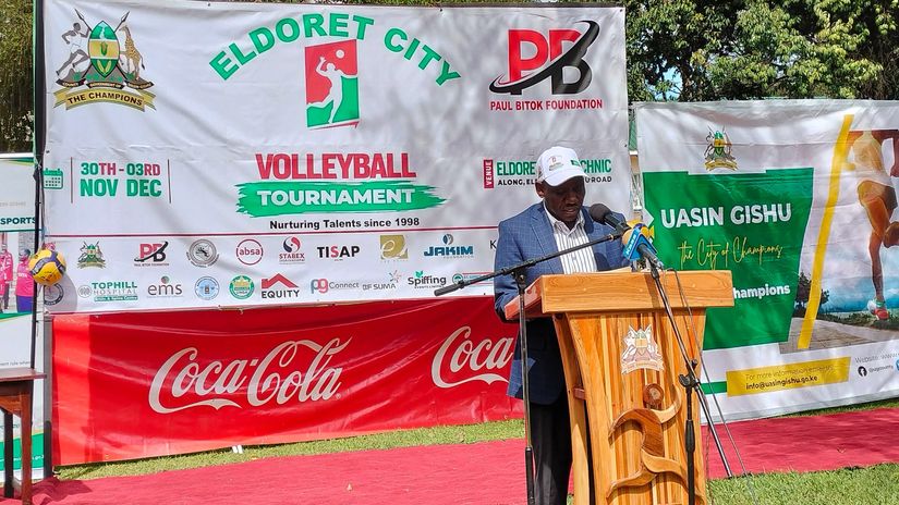 Uasin Gishu County Governor Jonathan Chelilim Bii © Tabby Nashipae / Mozzart Sport