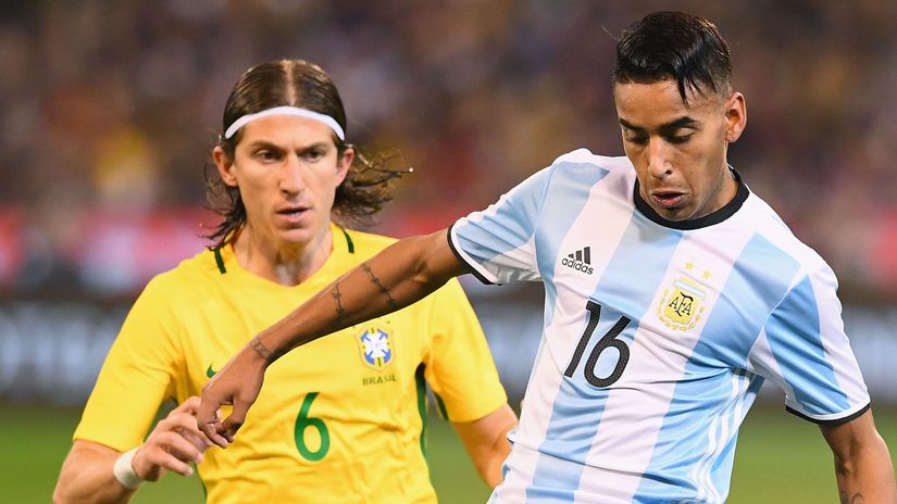 In 2017, he played for Argentina alongside Messi - and today, he drives an Uber