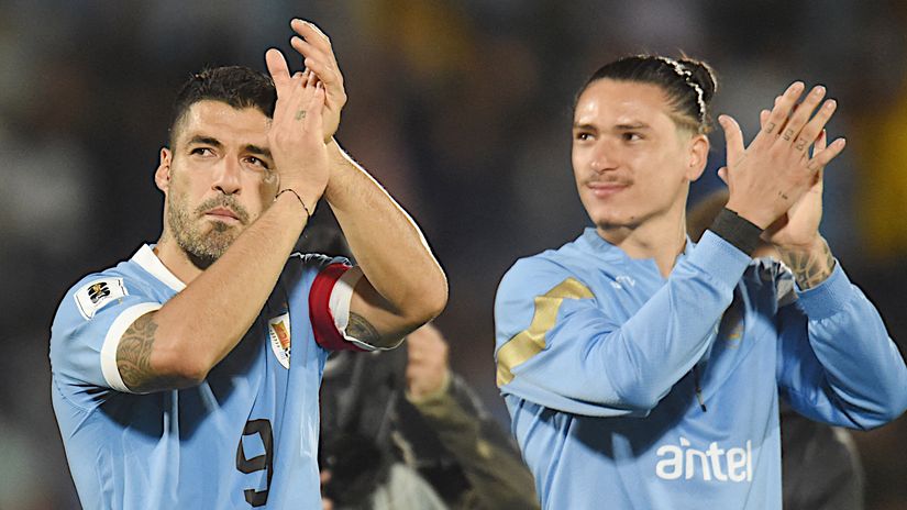Luis Suarez and Darwin Nunez (©AFP)
