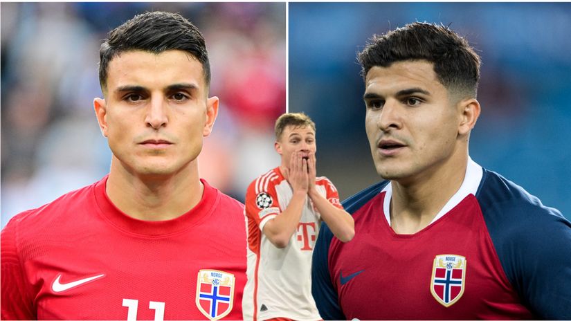 Mohamed (left) and Tarik Elyounoussi (right) and poor Kimmich in between (©Alexander Hassenstein/Getty Images)