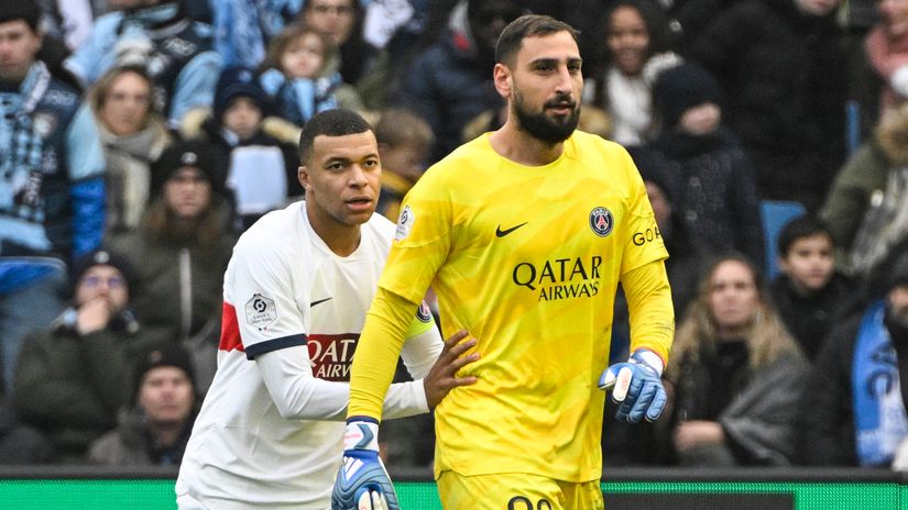 Mbappe helped PSG after Donnarumma's sending-off (©AFP)