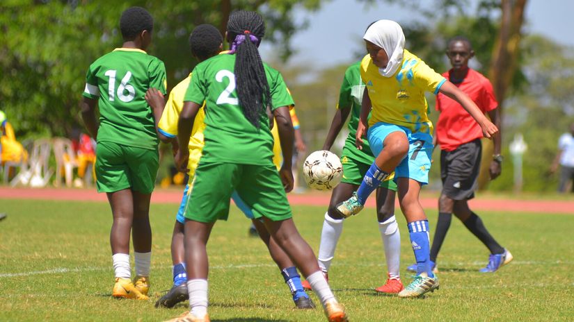Pic: Uasin Gishu and West Pokot in action. Photo Courtesy/Capital Sports