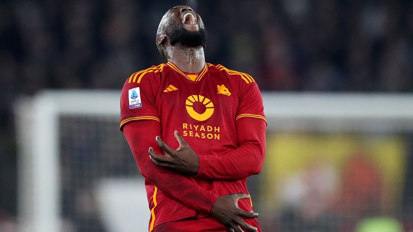 Lukaku reacts against Fiorentina (©Paolo Bruno/Getty Images)