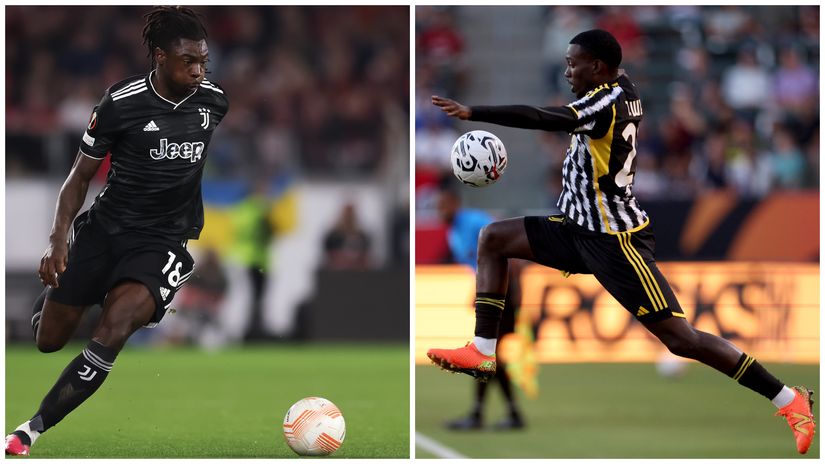 Moise Kean and Timothy Weah (©Getty images sport)