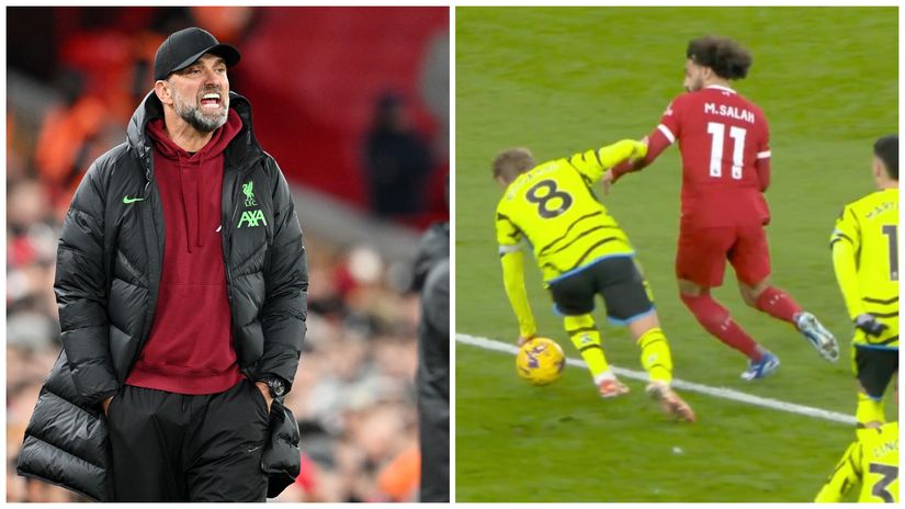 Klopp reacts on Odegaard's handball (©Getty images sport/Screenshot)