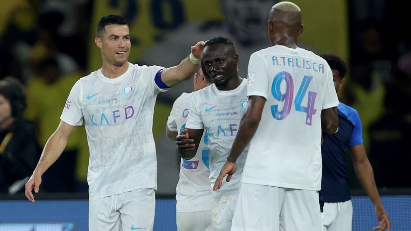 CR7, Mane and Talisca celebrate tonight (©Yasser Bakhsh/Getty Images)
