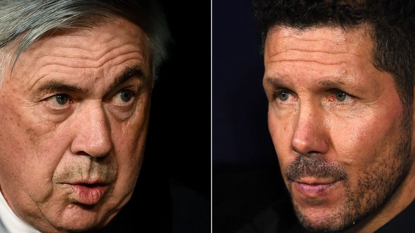 Ancelotti vs Simeone (©Getty Images)