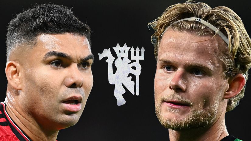 Casemiro and Hjulmand (©Getty Images)