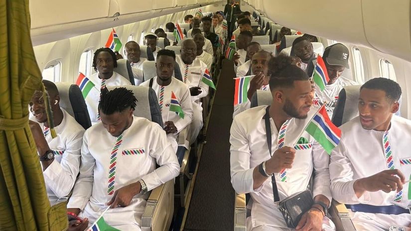 AFCON2023: Nine minutes of drama in the sky, several Gambia players fainted due to lack of oxygen!