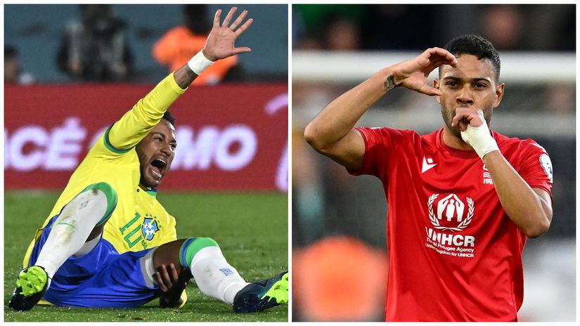 Neymar and Renan Lodi (©Getty images sport)