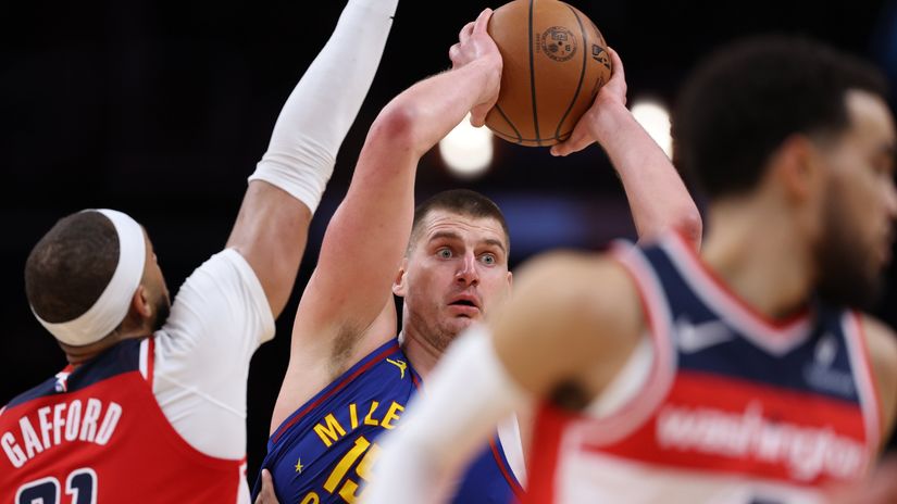 Jokic against the Wizards (©Patrick Smith/Getty Images)