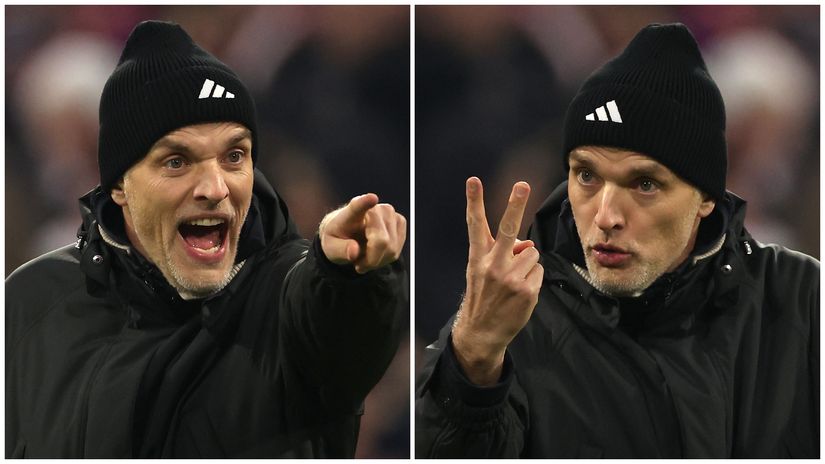 Thomas Tuchel reacts... (©Alexander Hassenstein/Getty Images)