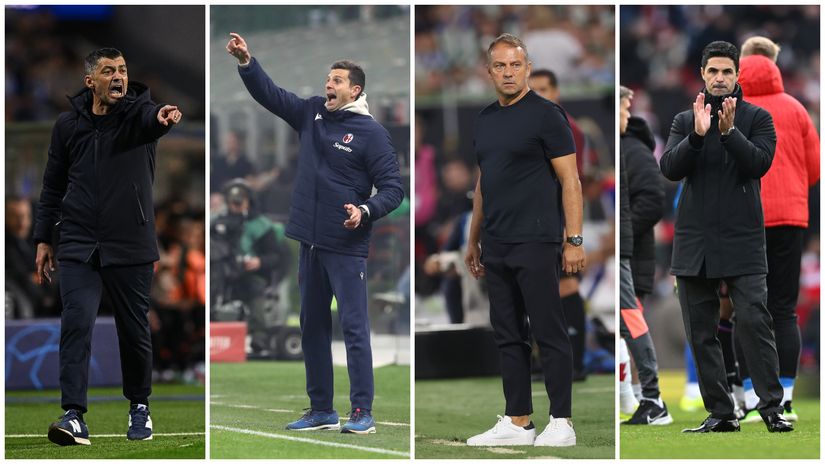 Conceicao, Motta, Flick & Arteta (©Getty Images)