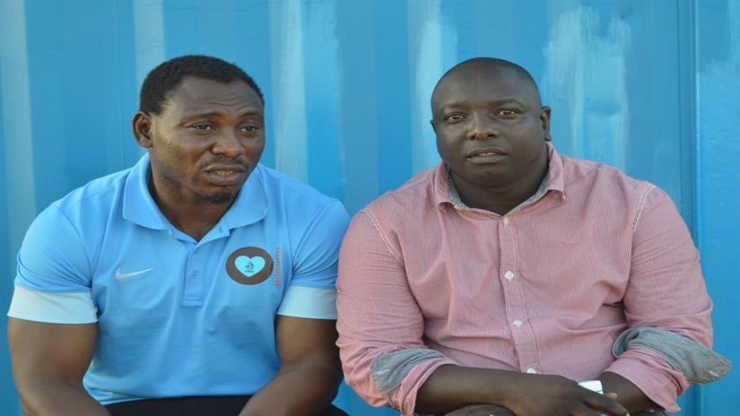 Peter Karanja and Daniel Amokachi