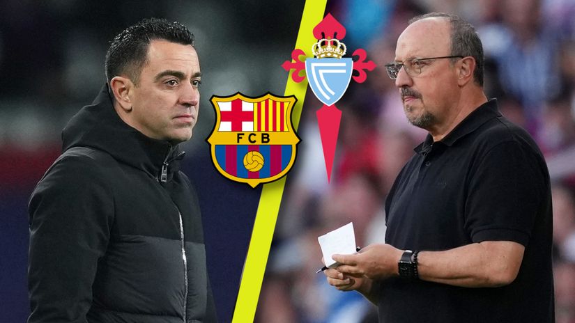Xavi Hernandez and Rafael Benitez (©Getty Images)