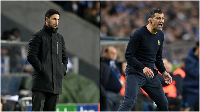Arteta vs Conceicao (Getty Images)