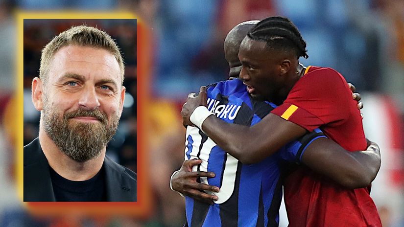 Lukaku and Abraham used to be rivals - and De Rossi wants to make them partners (©Getty Images)