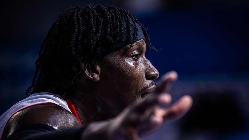 Derrick Ogechi in FIBA Afrobasket Qualifying action©FIBA
