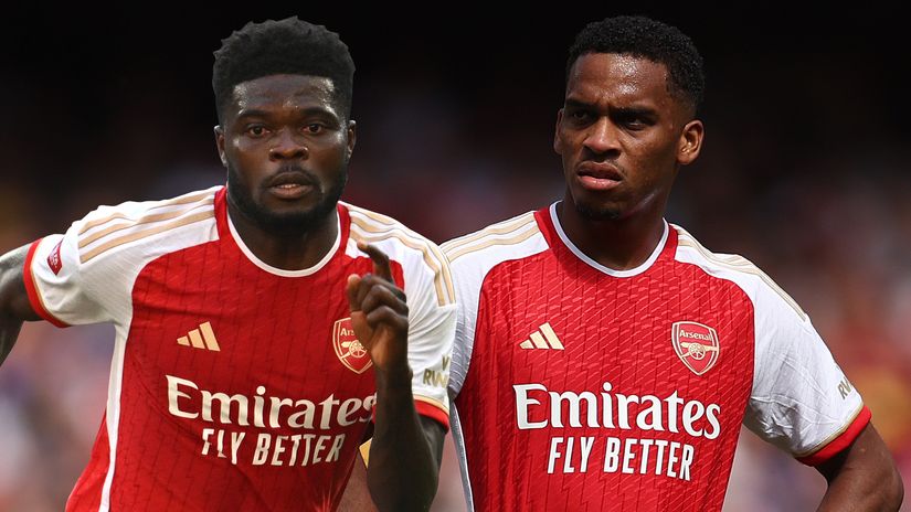 Thomas Partey and Jurrien Timber (©Getty Images)