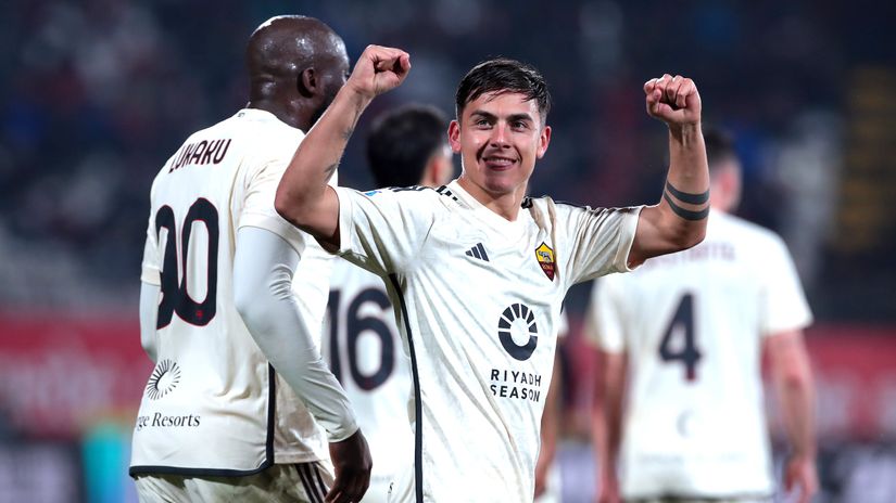 Dybala after his free kick ©Getty Images