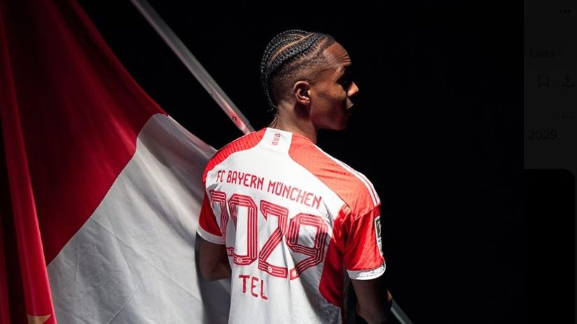 Mathys Tel (©twitter.com/FCBayern)