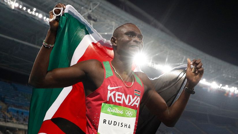 David Lekuta Rudisha © Adrian DENNIS / AFP