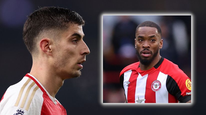 Kai Havertz and Ivan Toney (©Getty Images)
