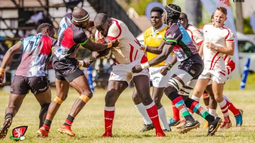 Action between Nondies and Quins at the RFUEA Grounds on Saturday 16 March 2024/Photo/Aaron Wasike