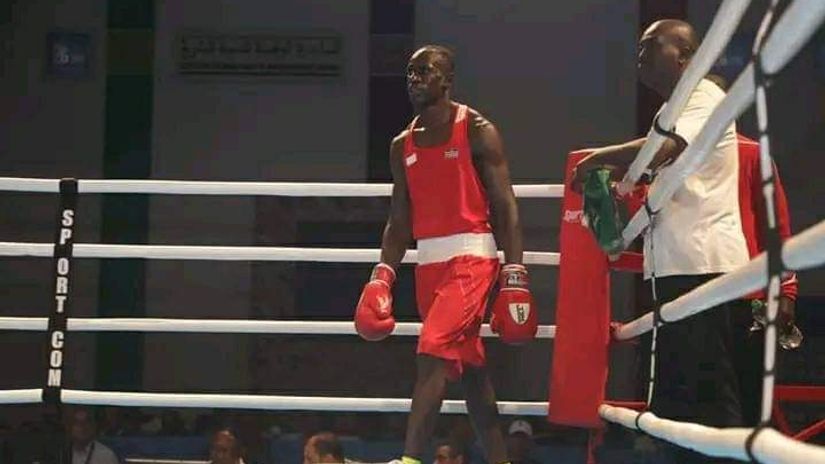 Edwin Okong'o at the African Games ©Boxing Federation of Kenya