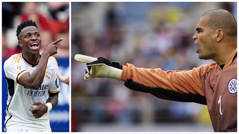 Vini vs Chilavert (©Getty images sport)