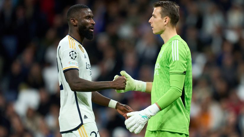 Rudiger and Lunin (©Angel Martinez/Getty Images)