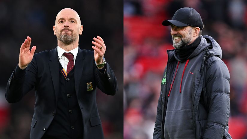 Erik Ten Hag & Jurgen Klopp  (©Getty Images)
