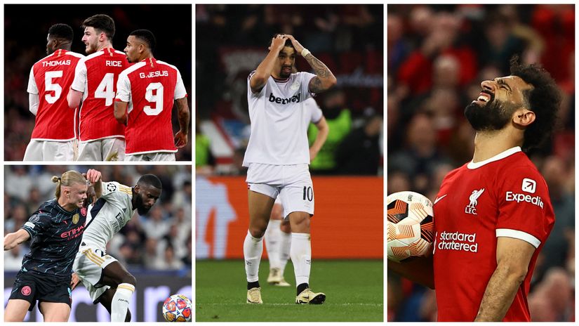 Arsenal and Man City drew in their respective games, while West Ham and Liverpool were battered in Europe (©Getty images sport/Gallo images)