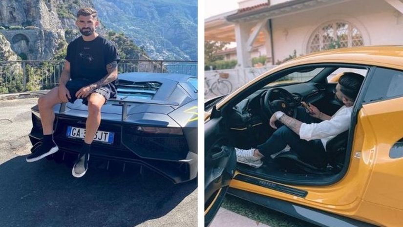 Hysaj with his supercars (©X/Twitter)