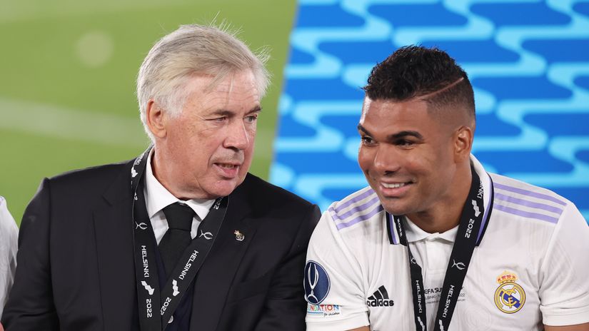 Ancelotti & Casemiro (©Getty Images)