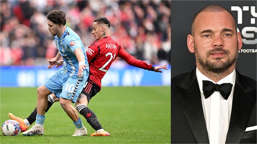 Sneijder's latest victim: Shame on you Antony, I hope you lose 5-0 to Man City