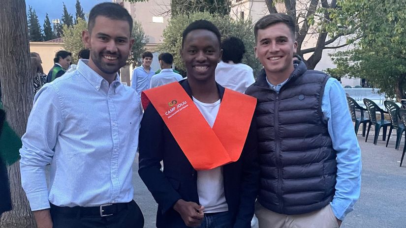 Kenyan youngster beaming with excitement after graduating from Nastic Academy