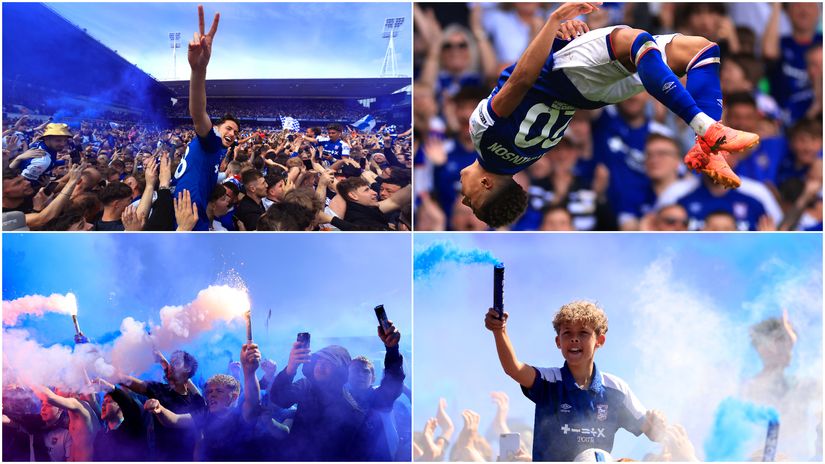 Celebration at Portman Road ©Getty Images
