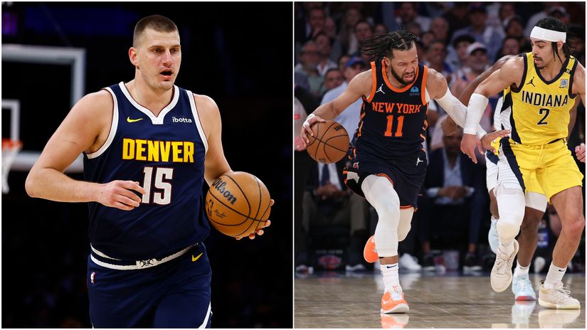 Jokic (left) & Brunson (right) (©Getty Images)