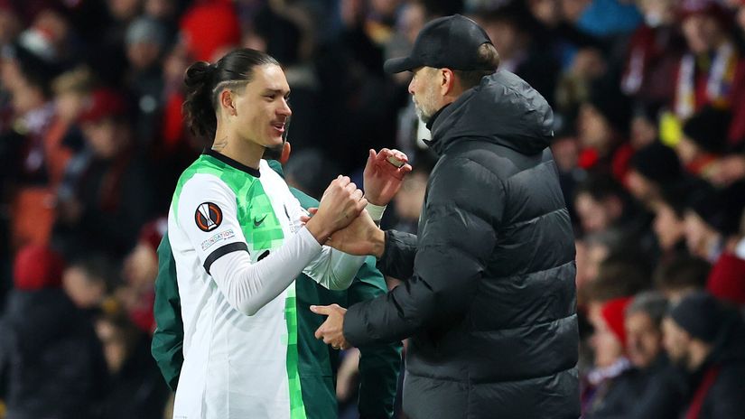 Darwin Nunez & Jurgen Klopp (©Getty Images)