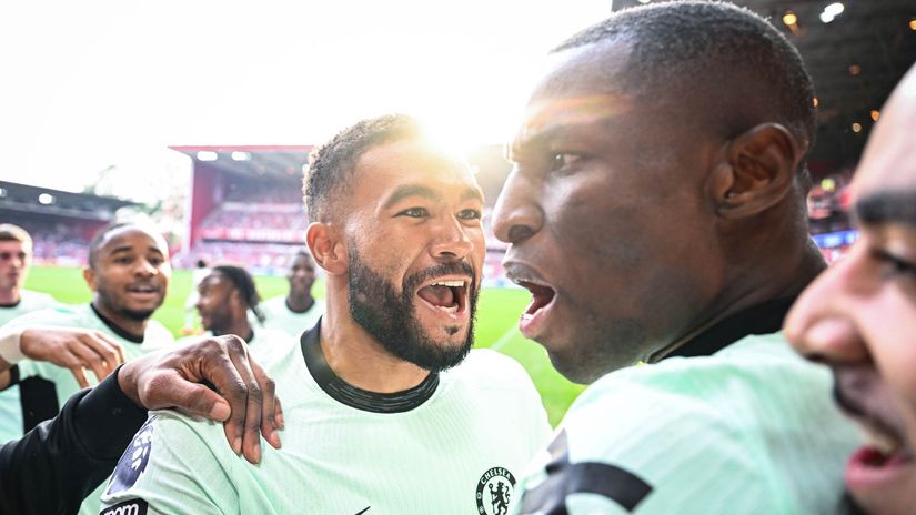 Nicolas Jackson and Reece James (©Michael Regan/Getty Images)