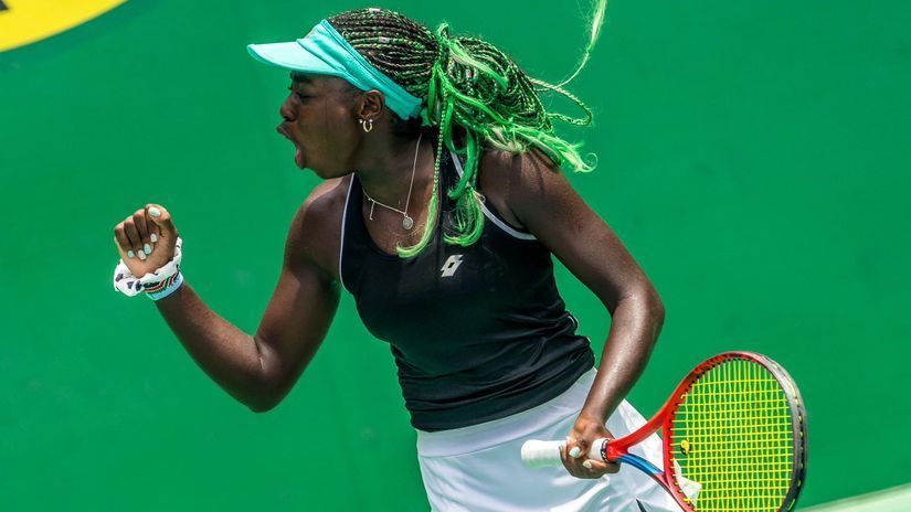 Angella Okutoyi in African Games action © Team Kenya