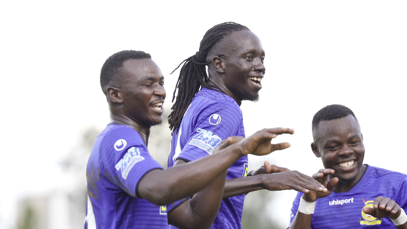 Tito Okello celebrates in a past match © SportPicha / Mozzart Sport