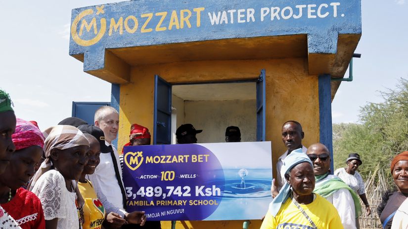 Water shortage in Yambila, Kitui East solved after Mozzart Bet launches borehole