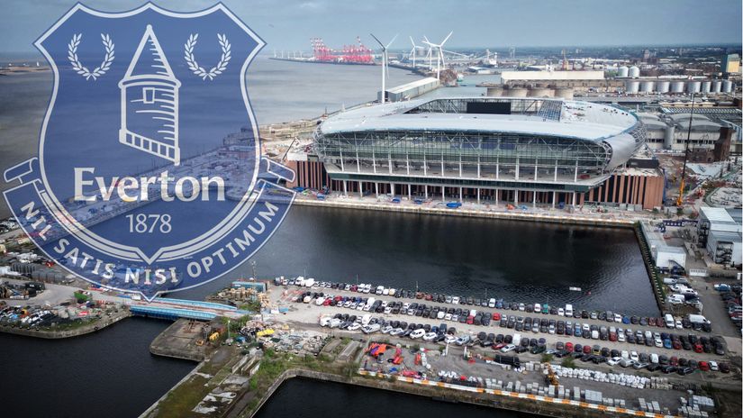 Toffees' new ground in the making (©AFP)