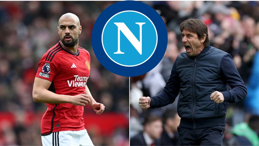 Amrabat & Conte (©Getty Images/Wikipedia)