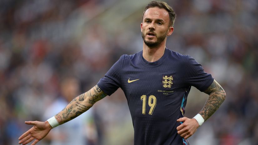 James Maddison in action for England against Bosnia (©Justin Setterfield/Getty Images)