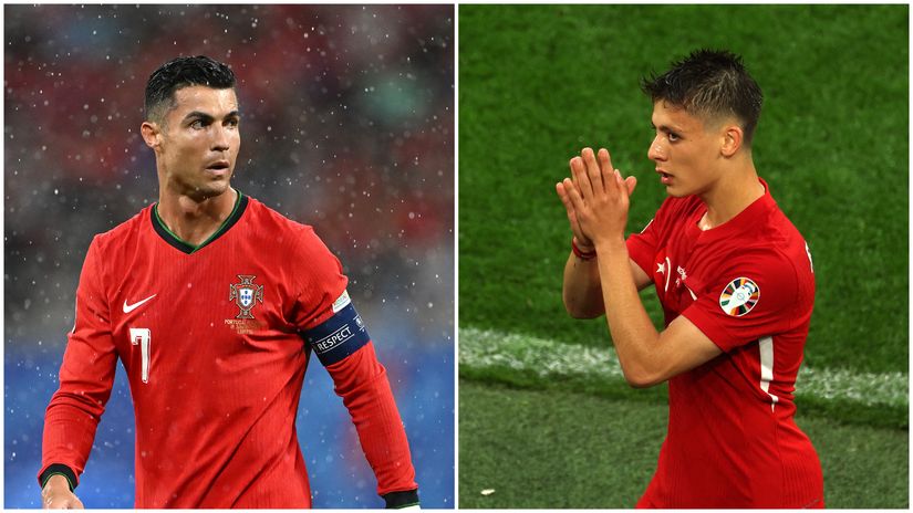 Cristiano Ronaldo and Arda Guler (©Getty images sport)